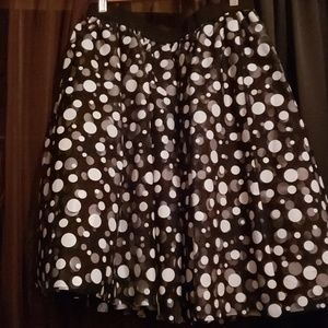 Lane Bryant pokadot  skirt